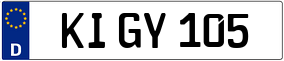 Trailer License Plate
